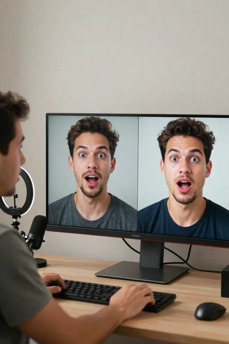 deepfake ia — exemplo criado na Influenciador IA