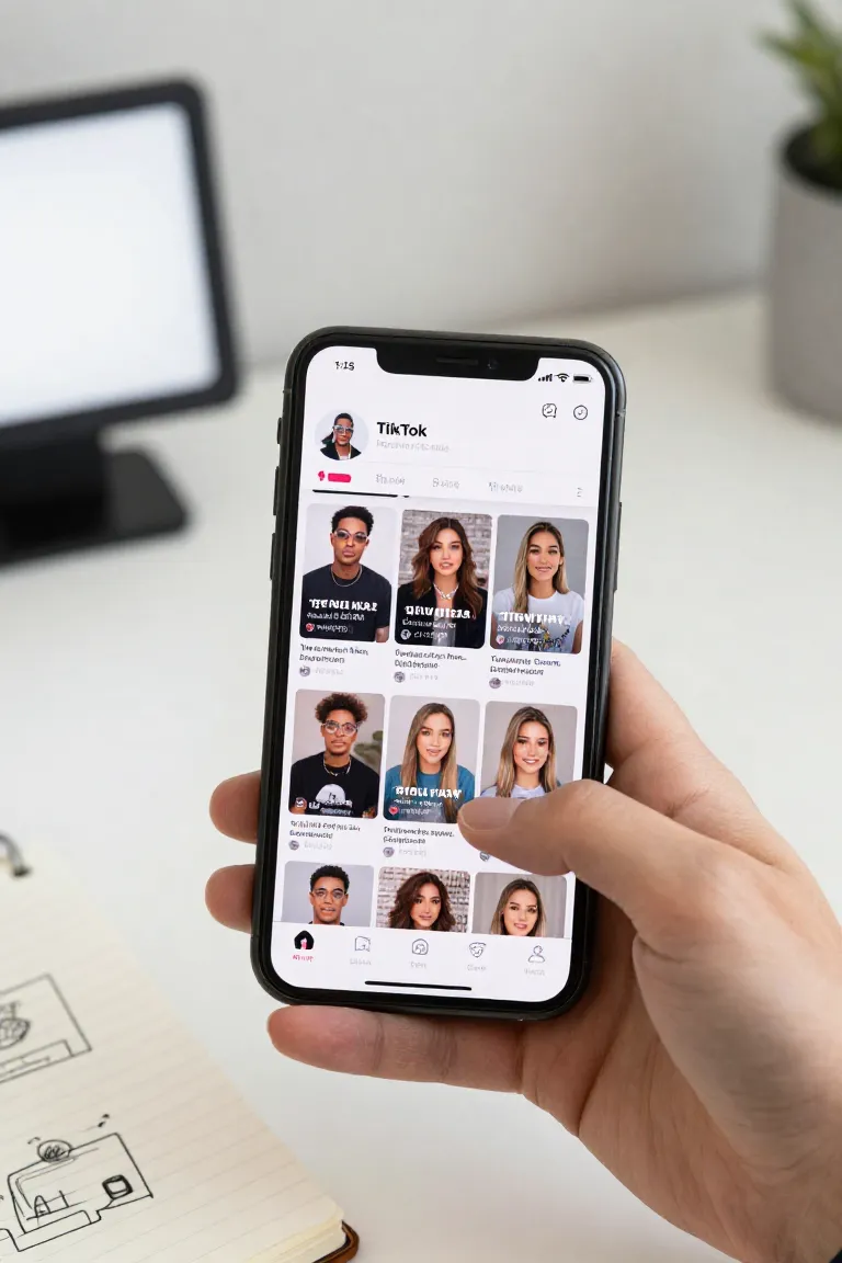 deepfake tiktok — exemplo criado na Influenciador IA