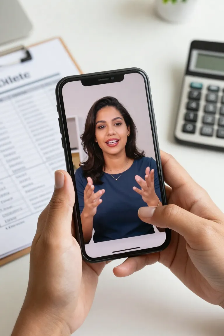 heygen português — exemplo criado na Influenciador IA