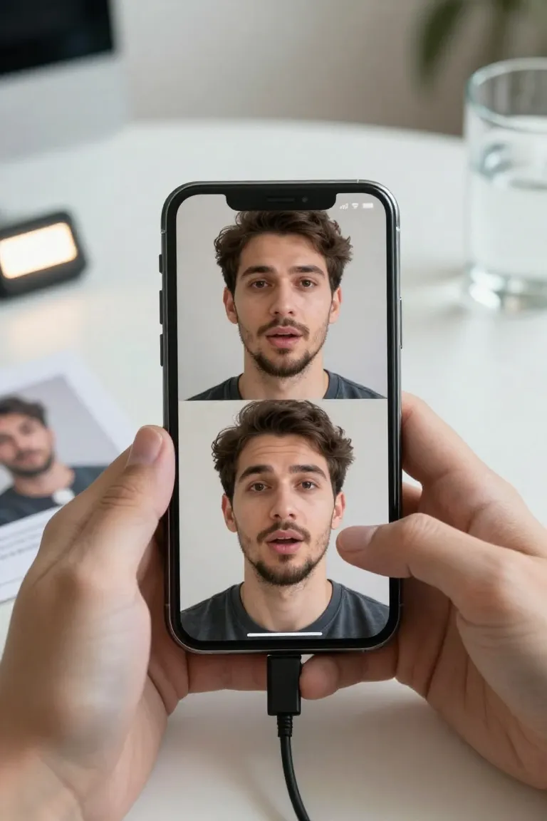 Fazer Foto Falar com IA - Depois