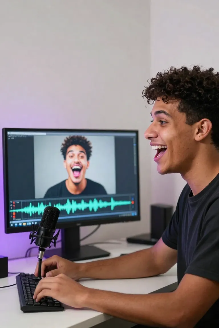 Foto Cantando com IA: Lip-Sync Musical - Depois