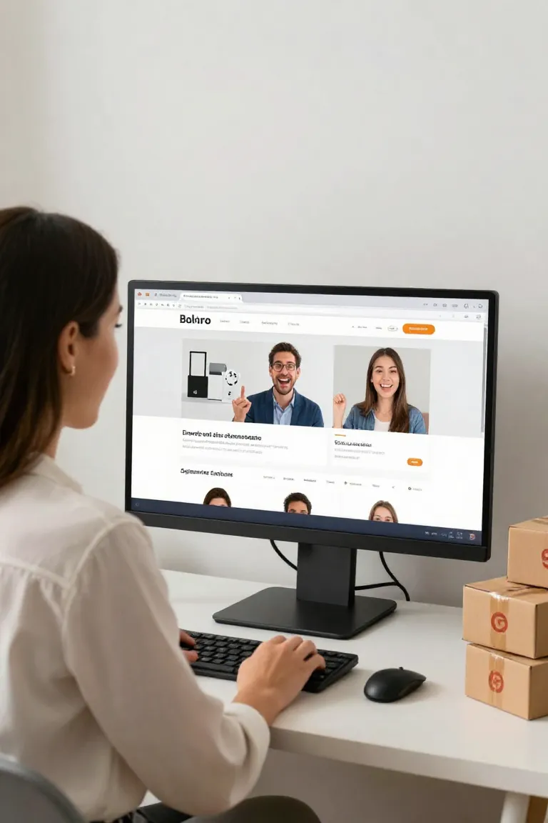 foto falando para ecommerce — exemplo criado na Influenciador IA