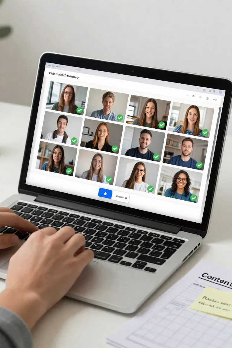 fazer foto falar em lote — exemplo criado na Influenciador IA