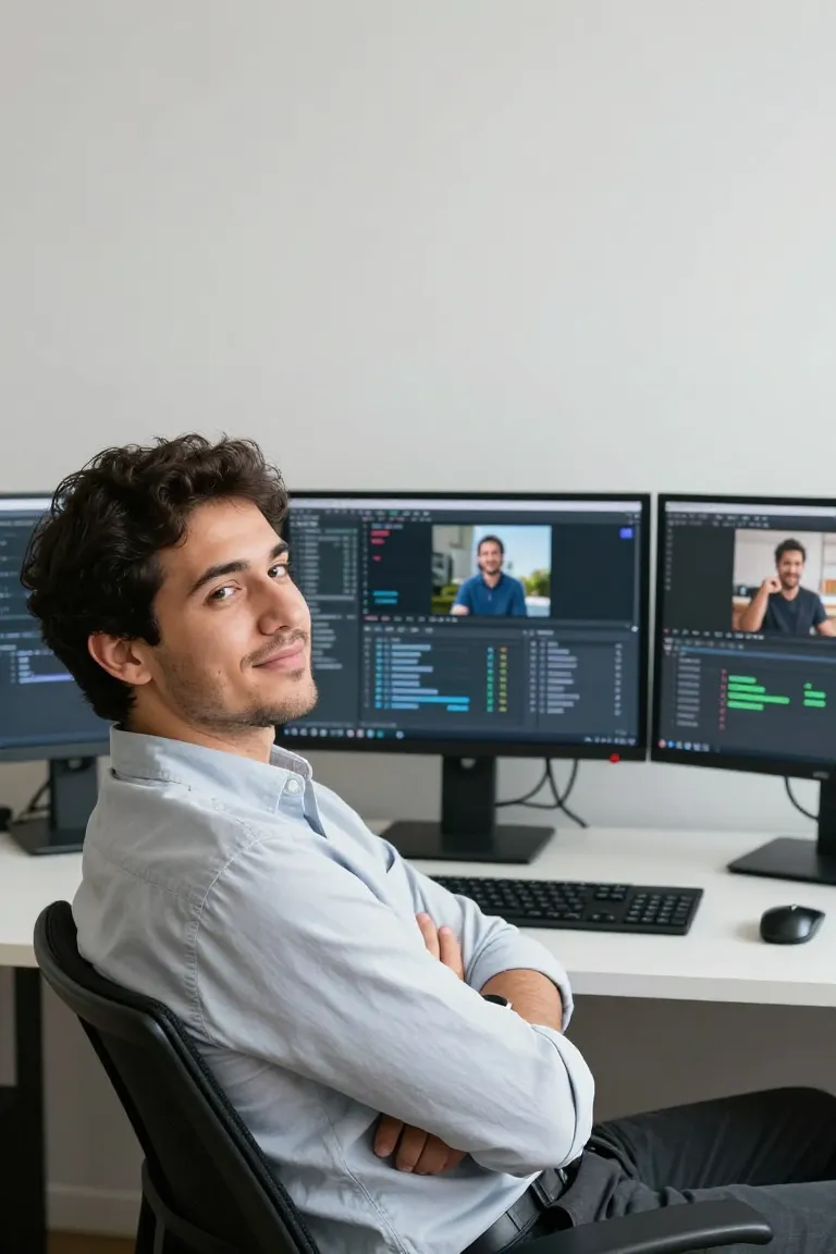 criar video automatico — exemplo criado na Influenciador IA