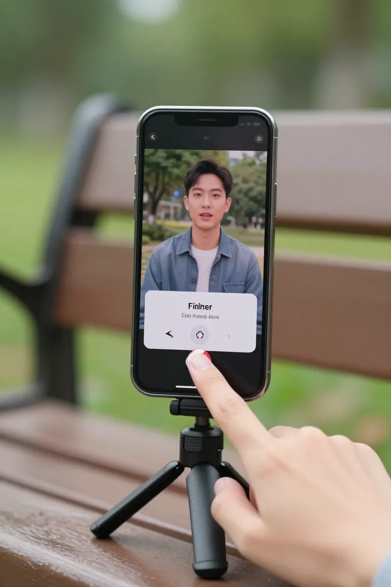fazer video pelo celular — exemplo criado na Influenciador IA