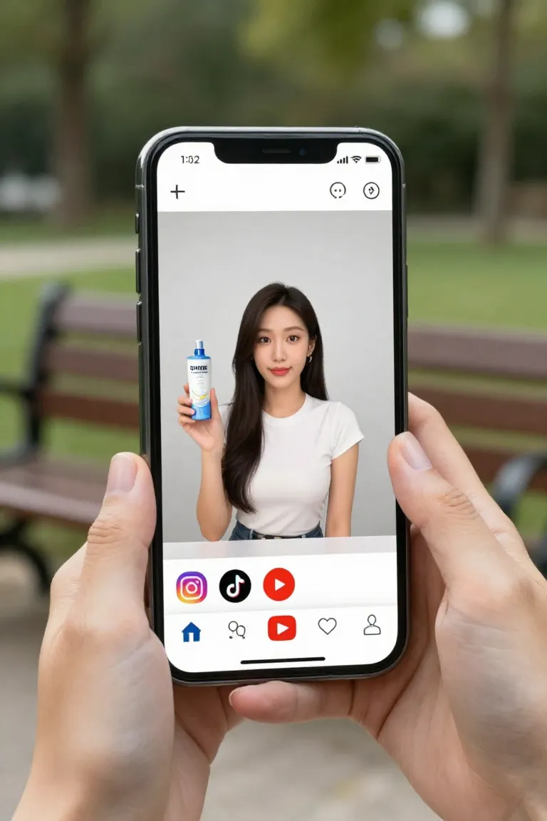 criar videos com ia pelo celular — exemplo criado na Influenciador IA