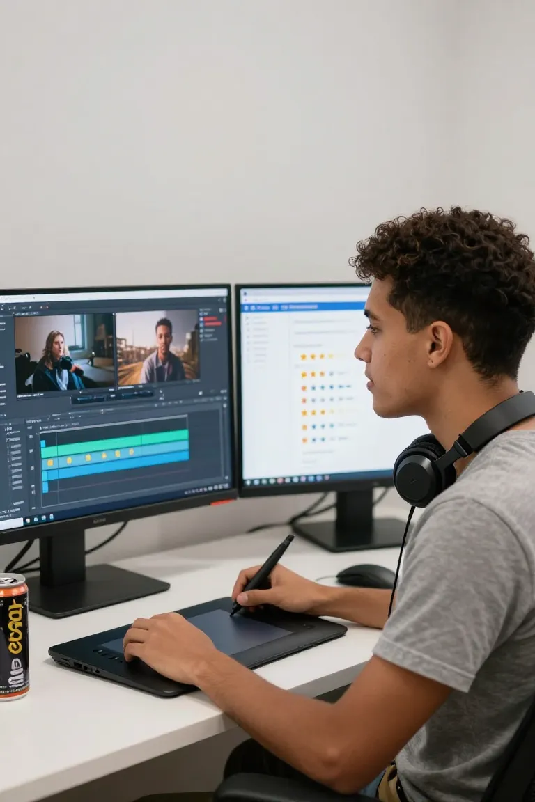 Edição de Vídeo com IA: Lucre Editando - Depois