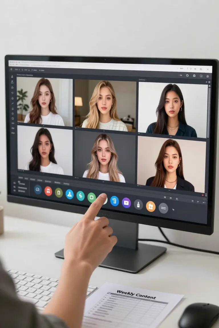ia para produção de conteúdo — exemplo criado na Influenciador IA