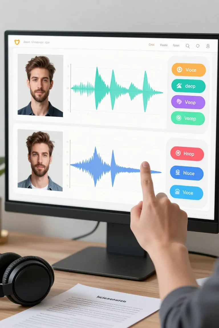 Gerador de Voz Masculina Realista - Depois