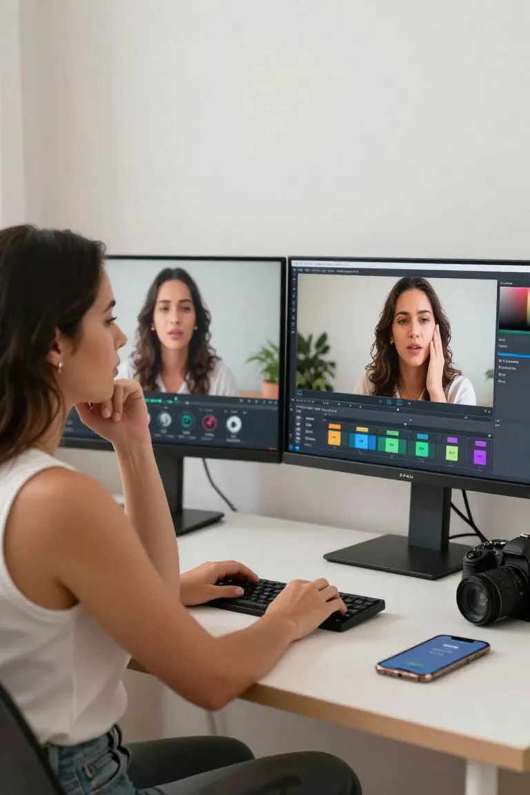 Melhorar Vídeo com IA - Depois
