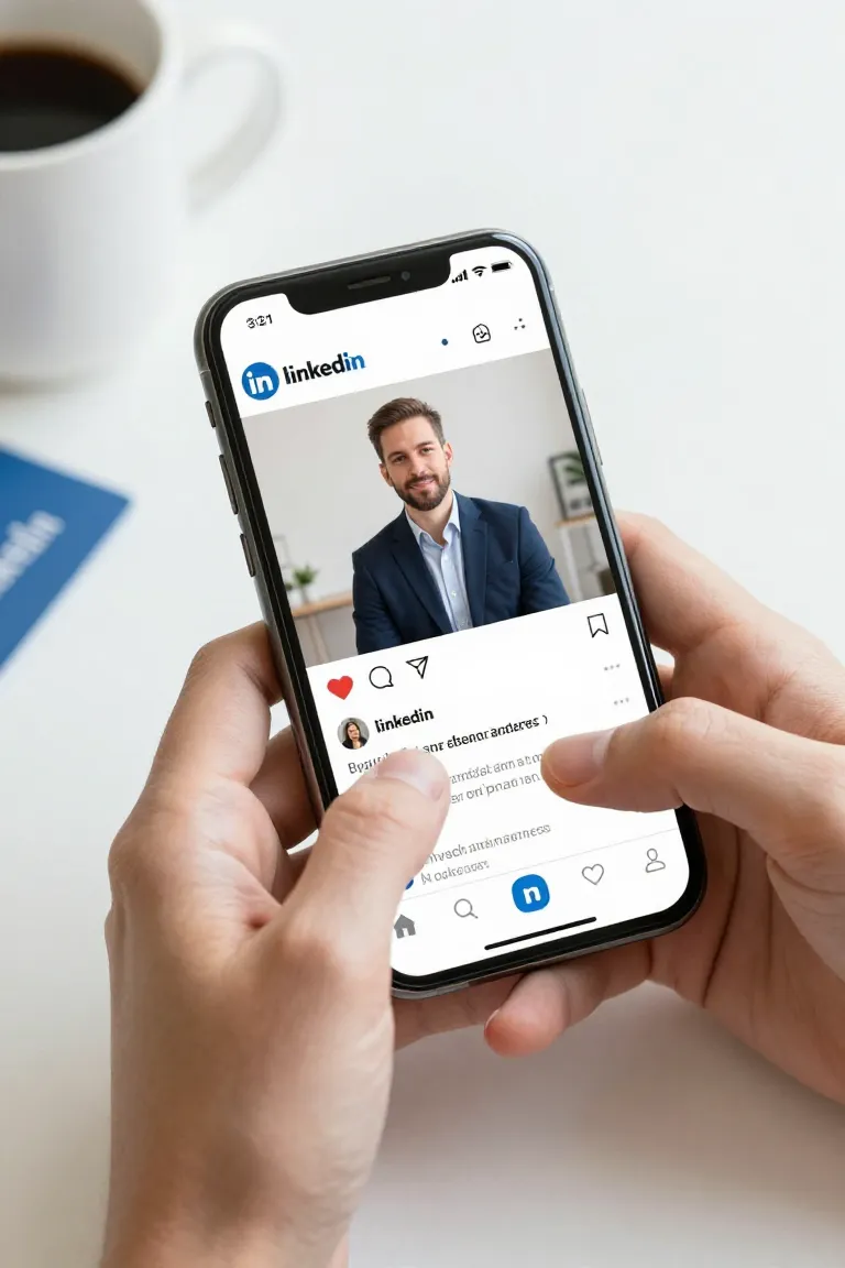 videos linkedin — exemplo criado na Influenciador IA