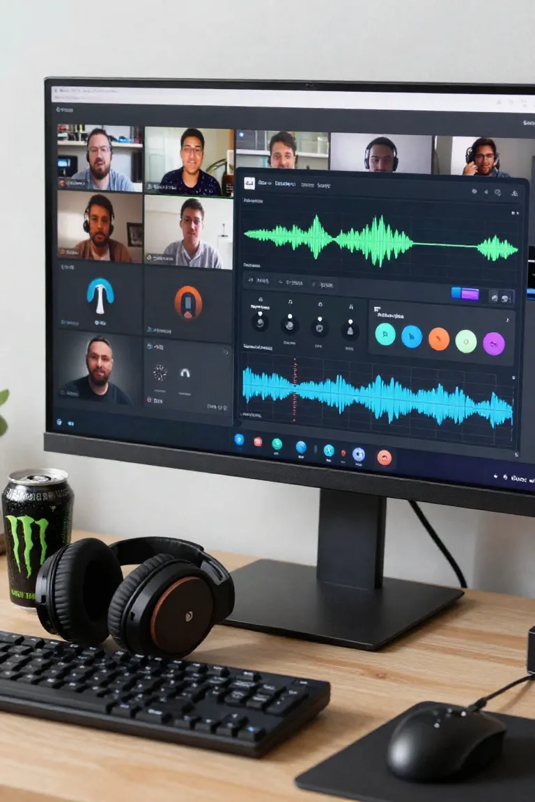 modificador de voz discord — exemplo criado na Influenciador IA