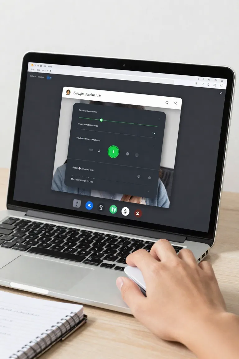Modificador de Voz para Google Meet - Depois