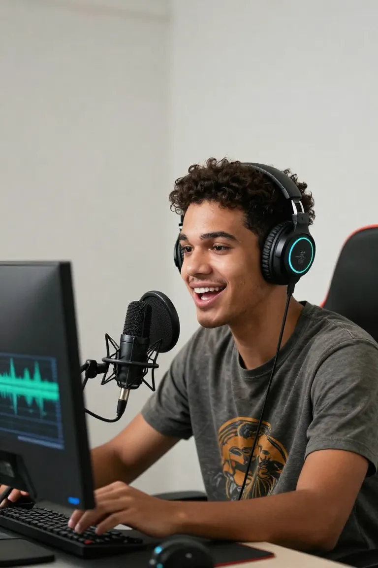 Modificador de Voz para PC com IA - Depois