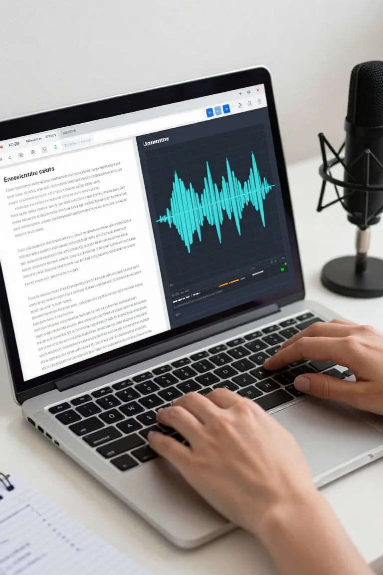 converter texto em voz natural — exemplo criado na Influenciador IA