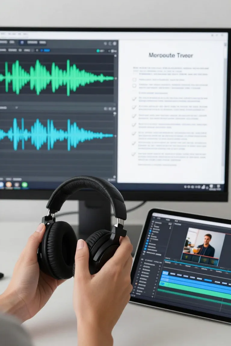 texto para audio profissional — exemplo criado na Influenciador IA