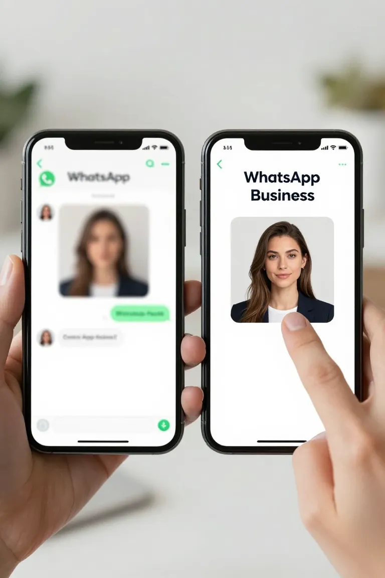 Foto para WhatsApp Business com IA - Depois
