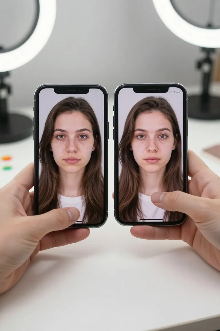 face swap snapchat — exemplo criado na Influenciador IA